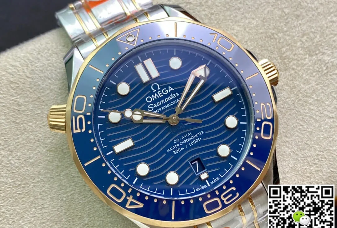 Omega Seamaster Diver 300M 210.20.42.20.03.001 OR Factory 1:1 Best Edition Replica Watch Blue Bezel